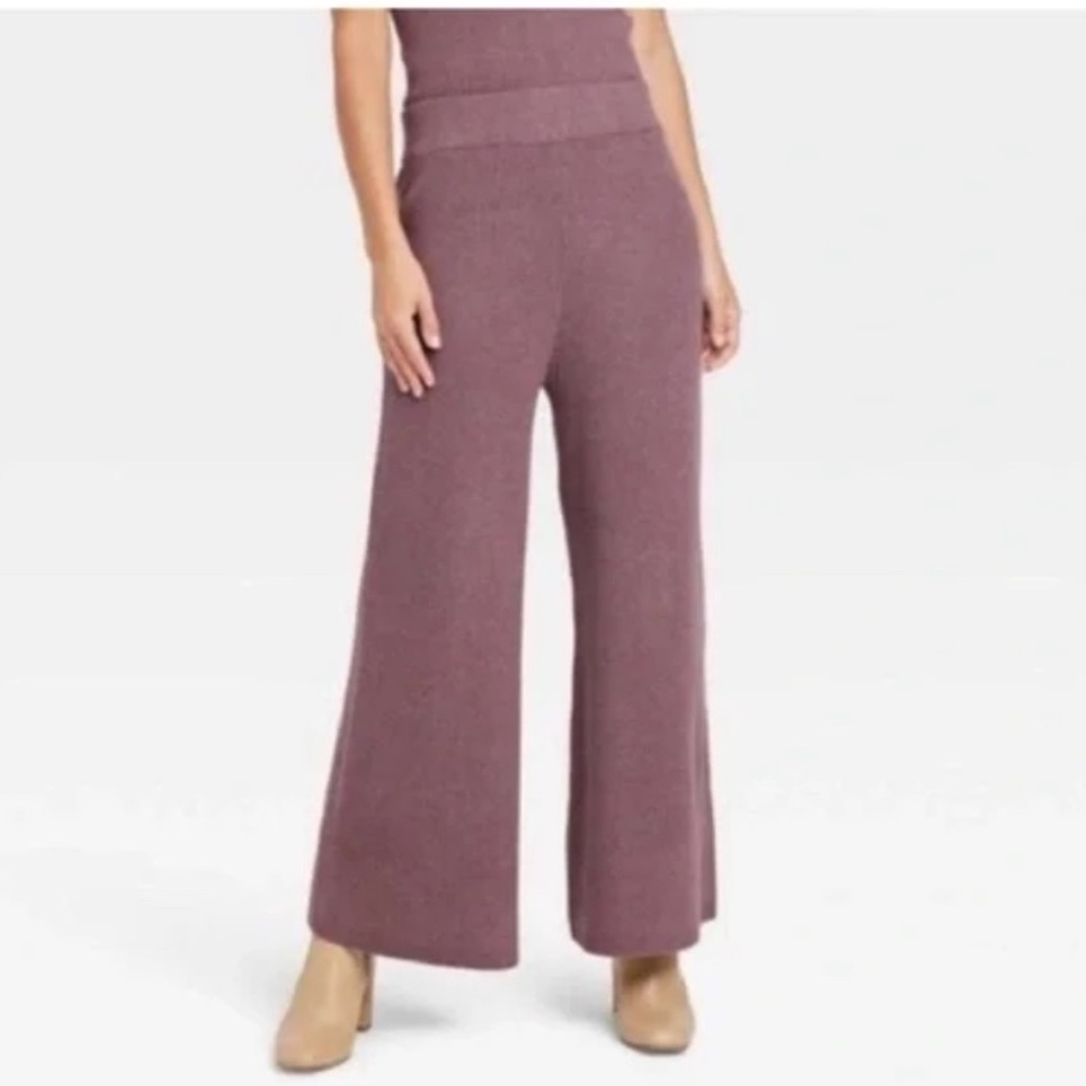 A New Day High Rise Ribbed Sweater Pull On Pants